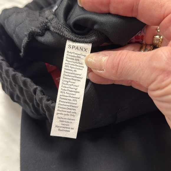 SPANX Black Perf Jogger Pants Pull On Casual Jogger Size M - Picture 9 of 16